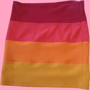 Millau, Colorblock A-Line mini skirt